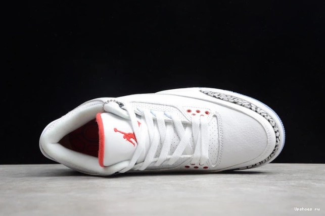 Free Throw Line White Retro Jordan 923096-101 Cement Air 3 0913
